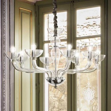 Ideal Lux – Hanglamp aan een koord CASANOVA 8×E14/40W/230V