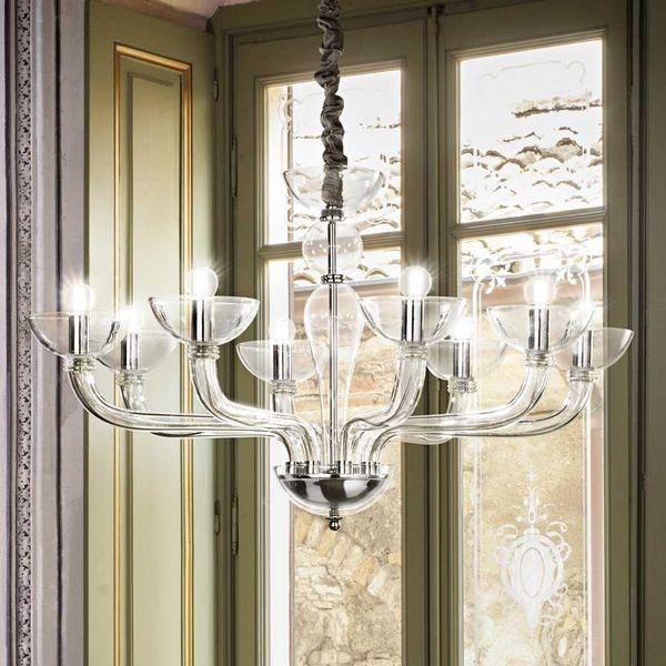 Ideal Lux – Hanglamp aan een koord CASANOVA 8×E14/40W/230V