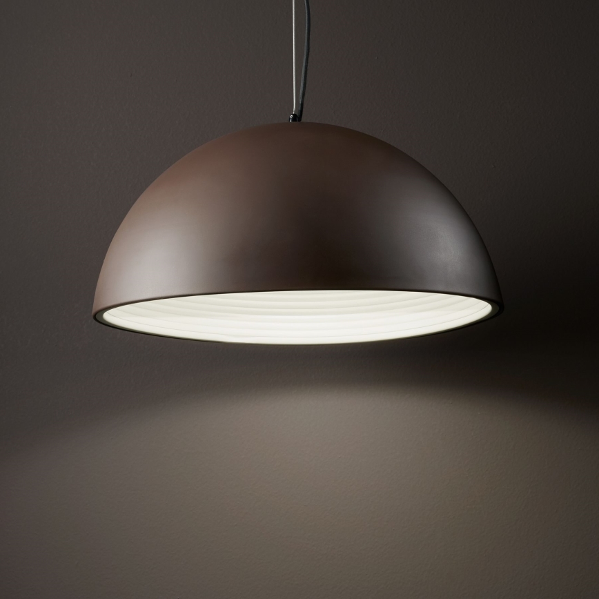 Ideal Lux - Hanglamp aan een koord FOLK 1xE27/60W/230V diameter 40 cm bruin