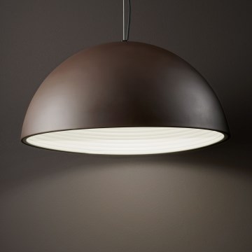 Ideal Lux - Hanglamp aan een koord FOLK 1xE27/60W/230V diameter 50 cm bruin