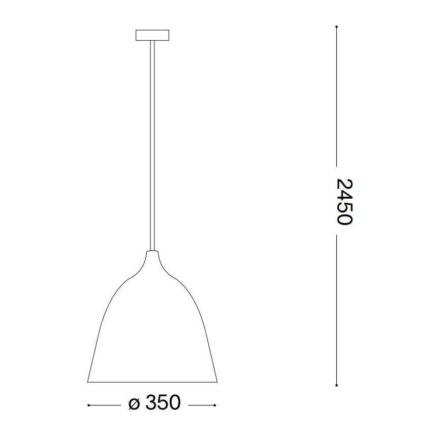 Ideal Lux - Hanglamp aan een koord HAUNT 1xE27/60W/230V diameter 35 cm beige