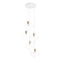Ideal Lux - Hanglamp aan een koord ICE 5xE27/60W/230V diameter 50 cm wit