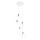 Ideal Lux - Hanglamp aan een koord ICE 5xE27/60W/230V diameter 50 cm wit