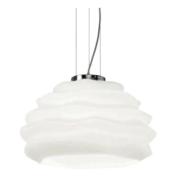 Ideal Lux - Hanglamp aan een koord KARMA 1xE27/60W/230V diameter 39 cm wit