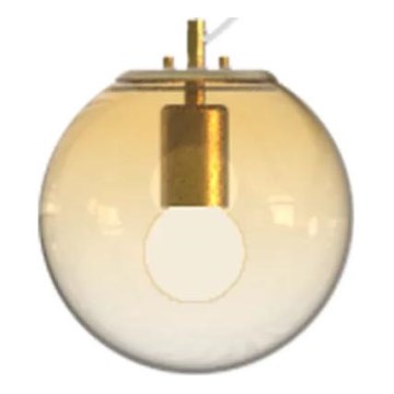 Ideal Lux - Hanglamp aan een koord MAPA 1xE27/42W/230V diameter 20 cm goud/gerookt
