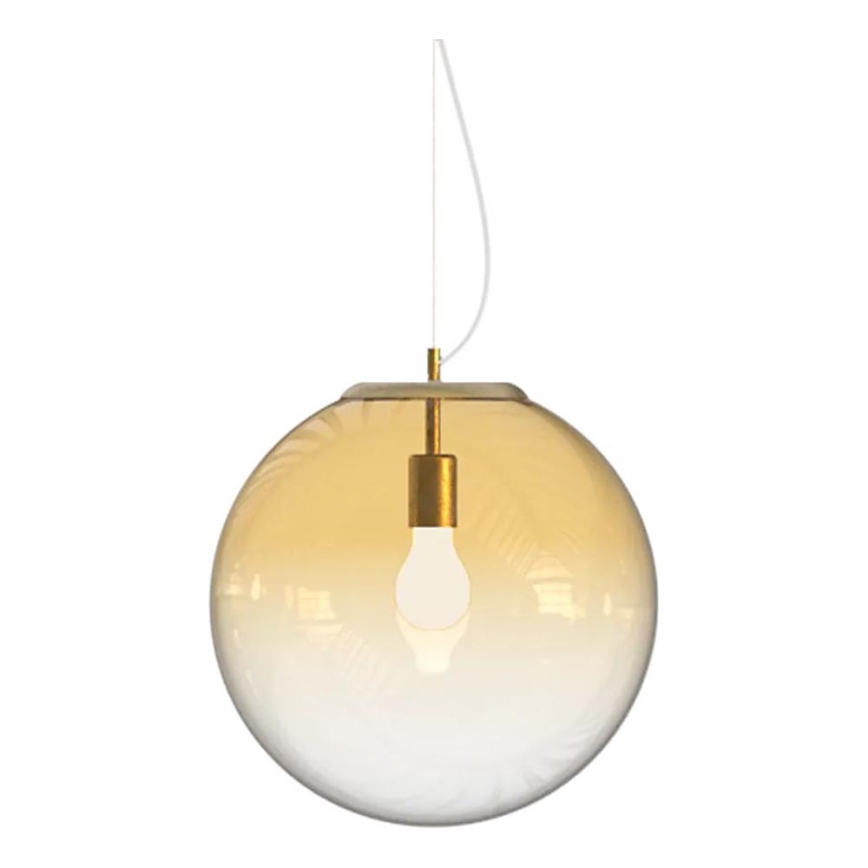 Ideal Lux - Hanglamp aan een koord MAPA 1xE27/42W/230V diameter 40 cm goud/gerookt