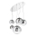 Ideal Lux - Hanglamp aan een koord MAPA FADE 5xE27/60W/230V glanzend chroom
