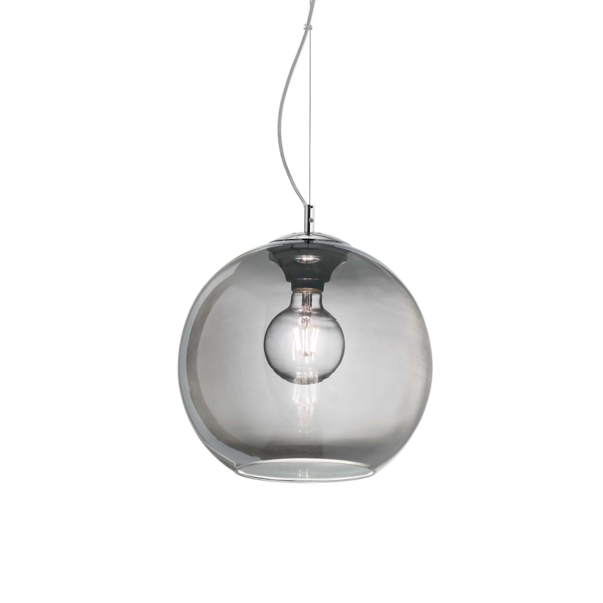Ideal Lux - Hanglamp aan een koord NEMO 1xE27/42W/230V diameter 30 cm gerookt