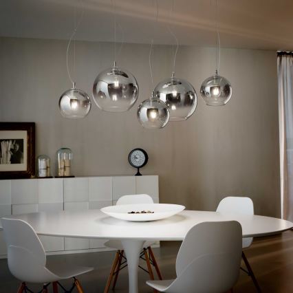 Ideal Lux - Hanglamp aan een koord NEMO PLUS 5xE27/42W/230V gerookt