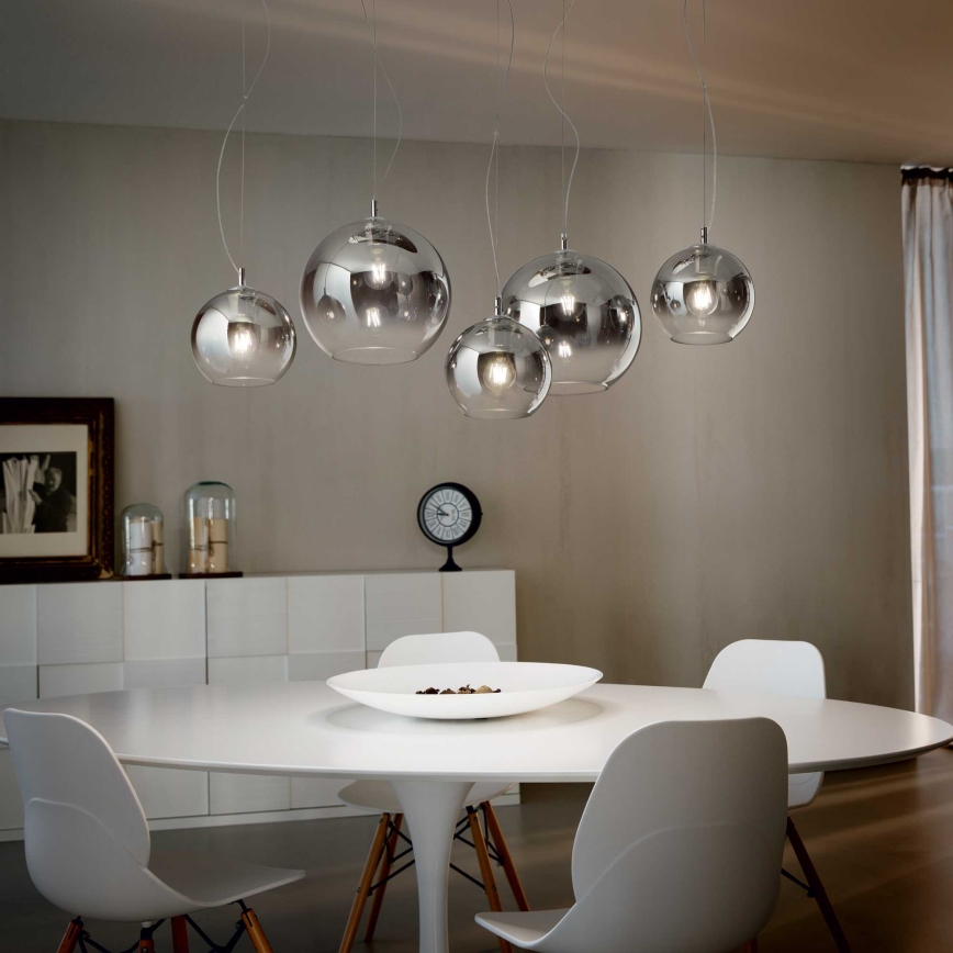 Ideal Lux - Hanglamp aan een koord NEMO PLUS 5xE27/42W/230V gerookt