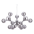 Ideal Lux - Hanglamp aan een koord NODI 15xE14/28W/230V glanzend chroom