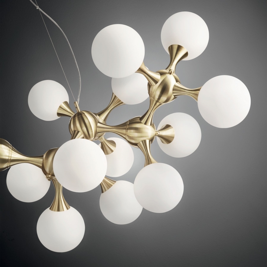 Ideal Lux - Hanglamp aan een koord NODI 15xE14/28W/230V messing