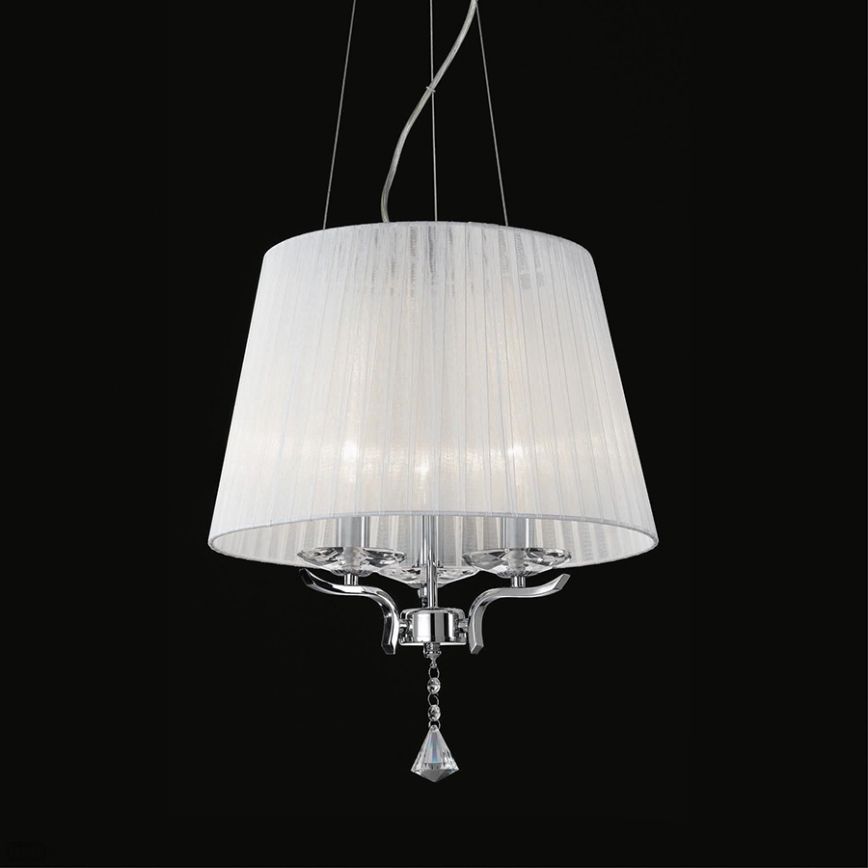 Ideal Lux - Kristallen hanglamp aan een koord PEGASO 3xE14/28W/230V diameter 40 cm glanzend chroom