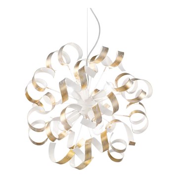 Ideal Lux - Hanglamp aan een koord VORTEX 6xE14/40W/230V diameter 53 cm goud/patina