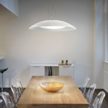 Ideal Lux - Hanglamp aan kabel LENA 3xE27/60W/230V Ø 64 cm wit