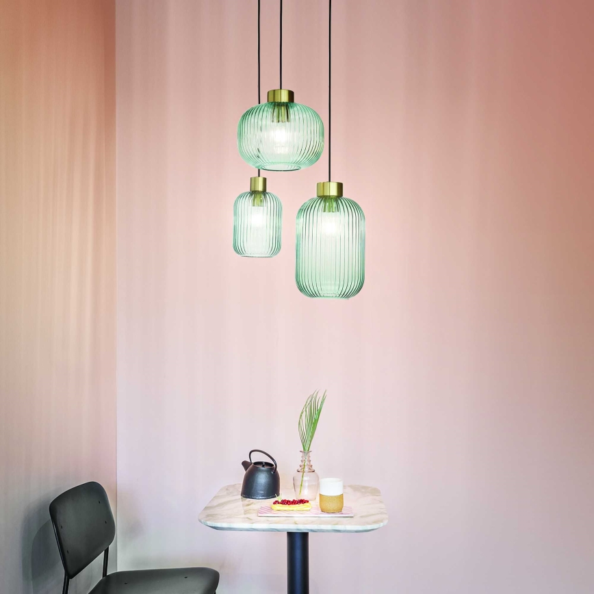 Ideal Lux - Hanglamp aan kabel MINT 1xE27/60W/230V Ø 14 cm groen