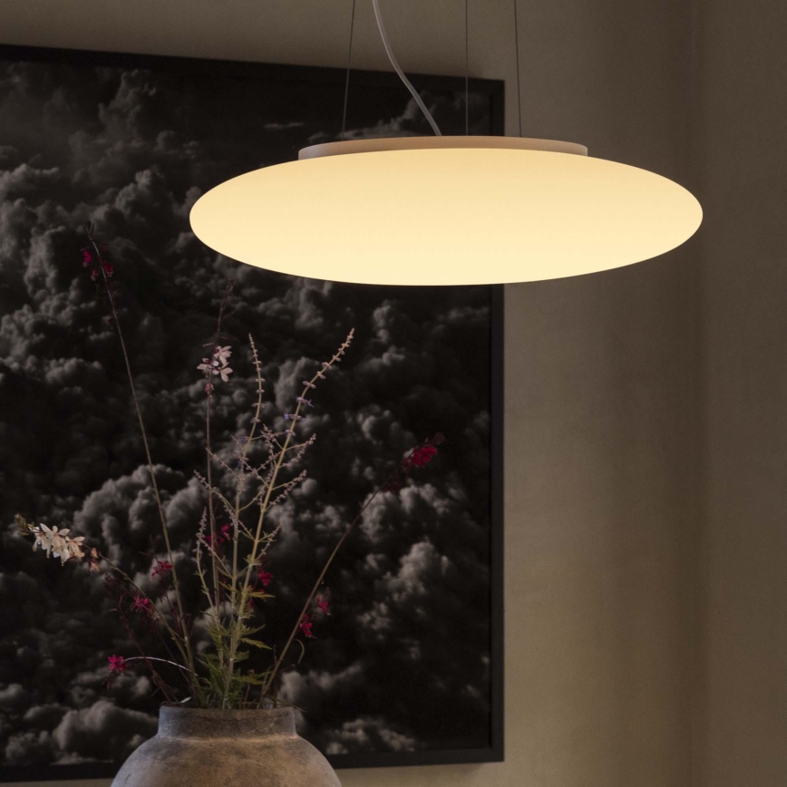 Ideal Lux - Hanglamp aan kabel SMARTIES, 5x E27/42W/230V, Ø 60 cm, wit