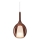 Ideal Lux - Hanglamp aan snoer KALIQUE 1xE27/42W/230V Ø 18 cm gerookt koperen