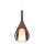 Ideal Lux - Hanglamp met kabel KALIQUE 1xE27/42W/230V Ø 18 cm gerookt koper