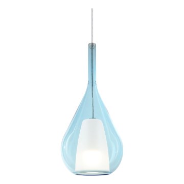 Ideal Lux - Hanglamp met kabel KALIQUE 1xE27/42W/230V Ø 18 cm smoky blauw
