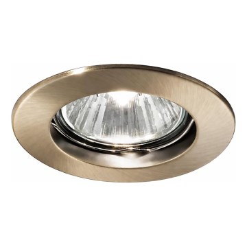 Ideal Lux - Inbouwspot JAZZ 1xGU10/50W/230V Ø 7,7 cm bronskleurig