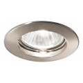 Ideal Lux - Inbouwspot JAZZ 1xGU10/50W/230V Ø 7,7 cm mat chroom