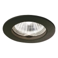 Ideal Lux - Inbouwverlichting JAZZ 1xGU10/50W/230V zwart