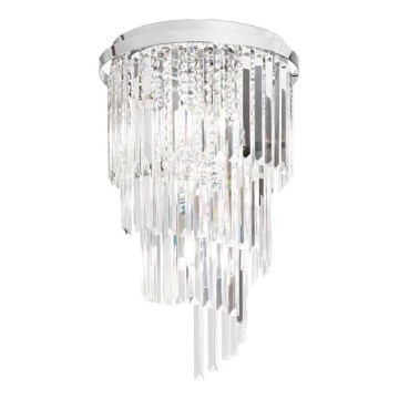 Ideal Lux - Kristallen hangende kroonluchter CARLTON 8xE14/40W/230V diameter 40 cm glanzend chroom