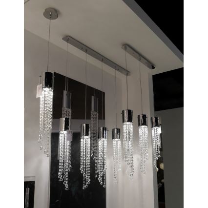 Ideal Lux - Kristallen hanglamp 1xGU10/28W/230V