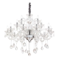 Ideal Lux - Kristallen hanglamp aan een ketting COLOSSAL 15xE14/40W/230V diameter 95 cm doorzichtig/glanzend chroom