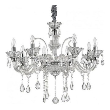 Ideal Lux - Kristallen hanglamp aan een ketting COLOSSAL 8xE14/40W/230V diameter 78 cm glanzend chroom