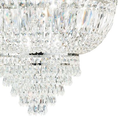 Ideal Lux - Kristallen hanglamp aan een ketting DUBAI 10xE14/28W/230V diameter 52 cm glanzend chroom