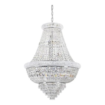 Ideal Lux - Kristallen hanglamp aan een ketting DUBAI 24xE14/28W/230V diameter 80 cm glanzend chroom