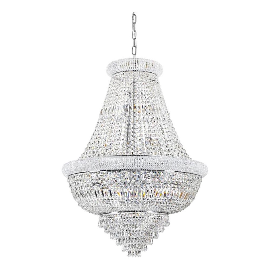 Ideal Lux - Kristallen hanglamp aan een ketting DUBAI 24xE14/28W/230V diameter 80 cm glanzend chroom