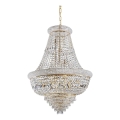 Ideal Lux - Kristallen hanglamp aan een ketting DUBAI 24xE14/28W/230V diameter 80 cm goud