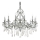Ideal Lux - Kristallen hanglamp aan een ketting GIOCONDA 12xE14/40W/230V diameter 90 cm zilver