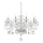Ideal Lux - Kristallen hanglamp aan een ketting NEGRESCO 8xE14/28W/230V diameter 73,5 cm doorzichtig