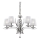 Ideal Lux - Kristallen hanglamp aan een ketting PEGASO 5xE14/28W/230V diameter 72 cm glanzend chroom