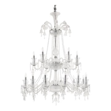 Ideal Lux - Kristallen hanglamp aan een ketting REDENTORE 18xE14/40W/230V diameter 102 cm doorzichtig