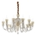 Ideal Lux - Kristallen hanglamp aan een ketting STRAUSS 12xE14/40W/230V diameter 84,5 cm messing