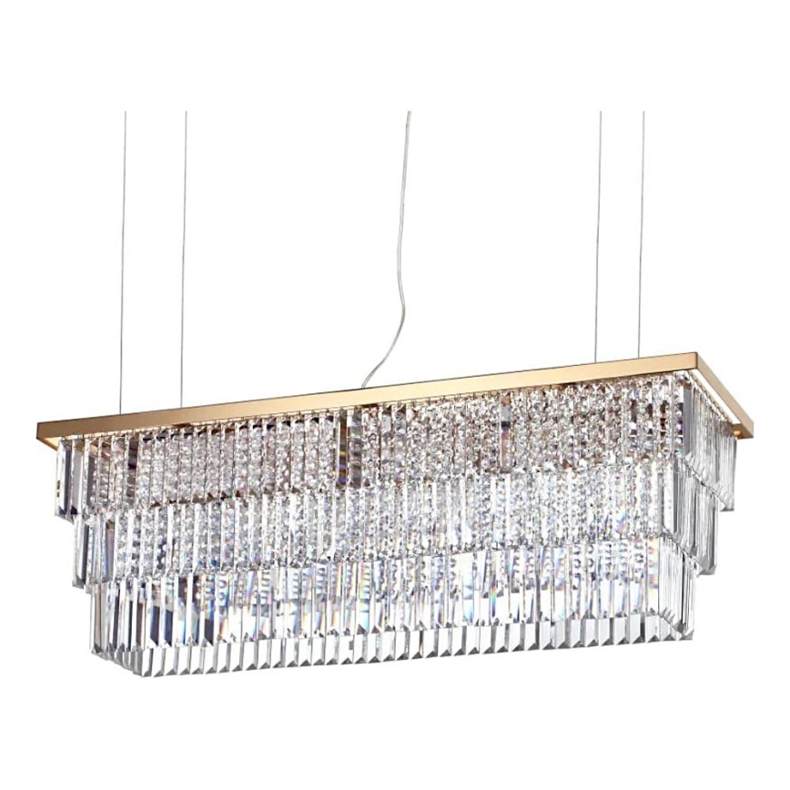 Ideal Lux - Kristallen hanglamp aan een koord MARTINEZ 8xE14/40W/230V