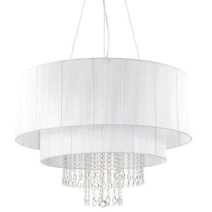 Ideal Lux - Kristallen hanglamp aan een koord OPERA 10xE27/60W/230V diameter 90 cm wit