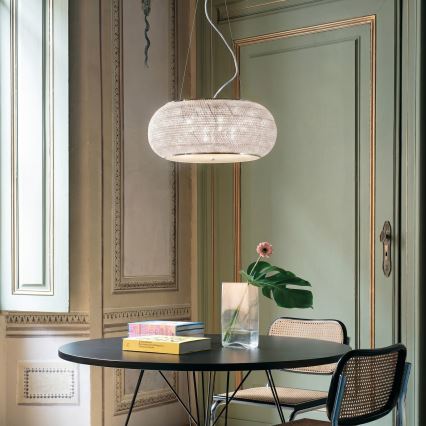 Ideal Lux - Kristallen hanglamp aan een koord PASHA 6xE14/40W/230V diameter 40 cm goud