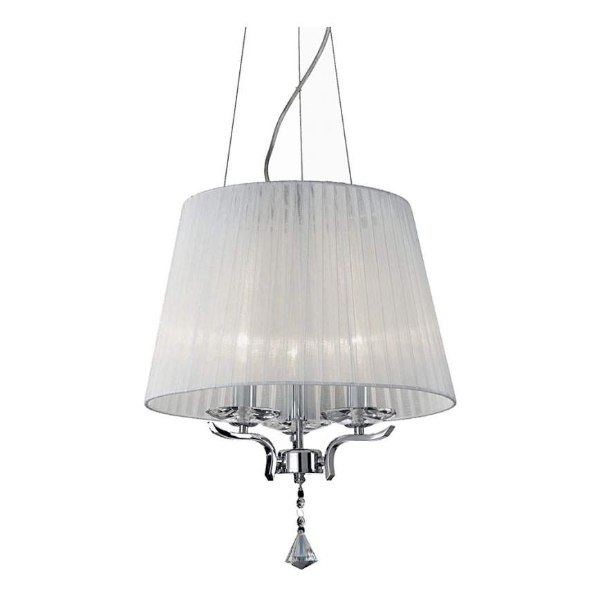 Ideal Lux - Kristallen hanglamp aan een koord PEGASO 3xE14/28W/230V diameter 40 cm glanzend chroom