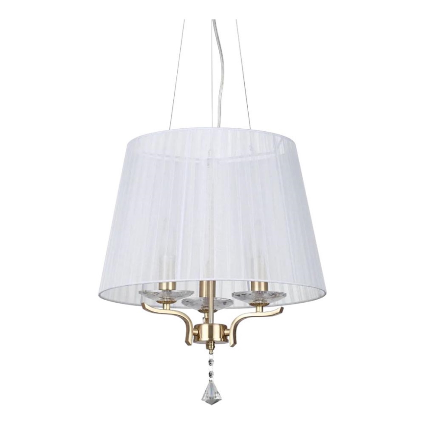 Ideal Lux - Kristallen hanglamp aan een koord PEGASO 3xE14/28W/230V diameter 40 cm goud