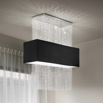 Ideal Lux - Kristallen hanglamp aan een koord PHOENIX 5xE27/60W/230V