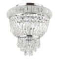 Ideal Lux - Kristallen plafondlamp DUBAI 3xE14/28W/230V diameter 32 cm glanzend chroom