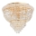 Ideal Lux - Kristallen plafondlamp DUBAI 6xE14/28W/230V diameter 52 cm goud