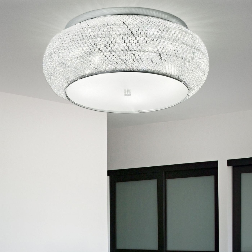 Ideal Lux - Kristallen plafondlamp PASHA 14xE14/40W/230V diameter 65 glanzend chroom