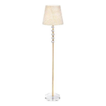 Ideal Lux - Kristallen staande lamp QUEEN 1xE27/60W/230V goud